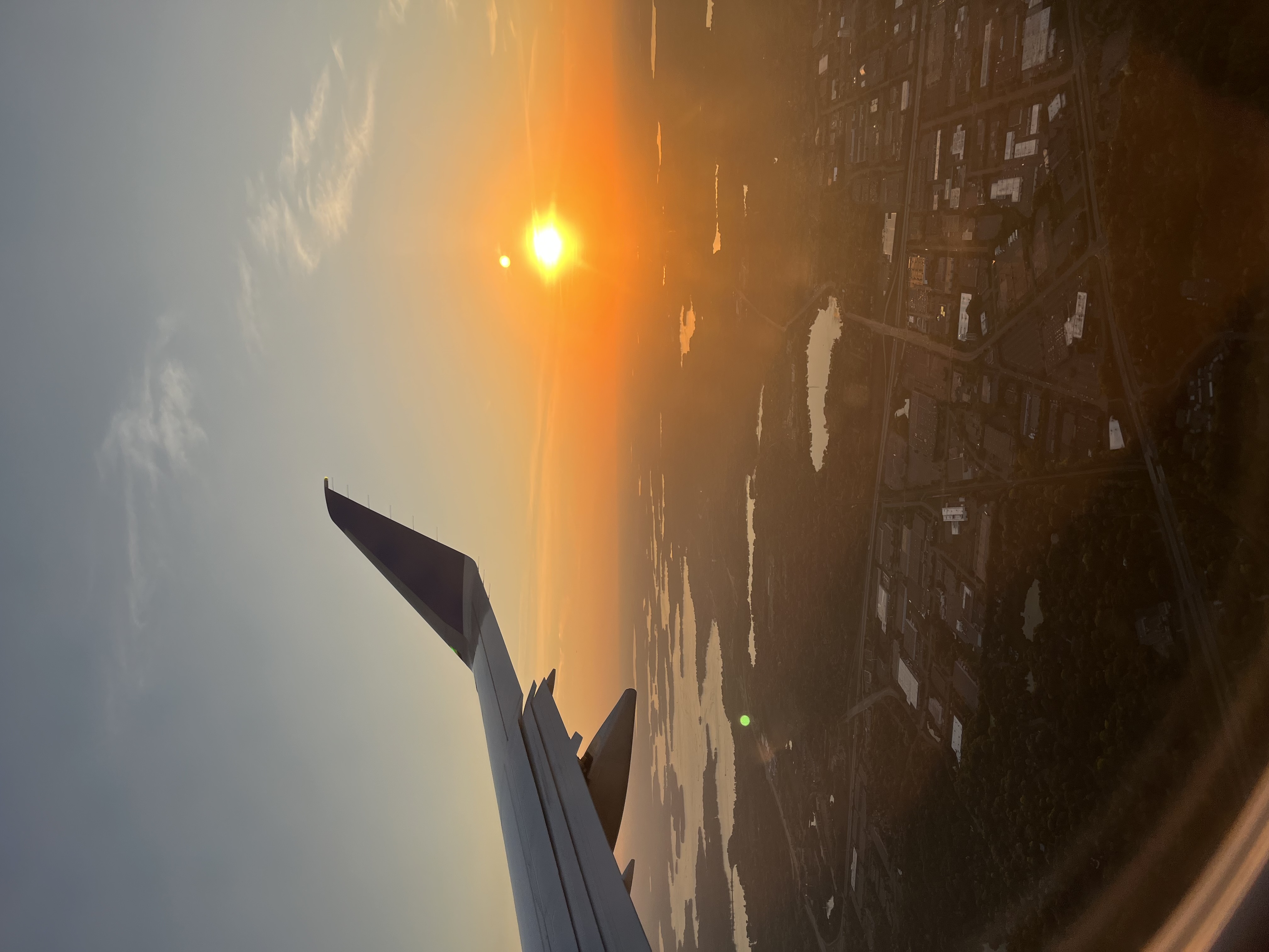 Sunset over MN from the plane