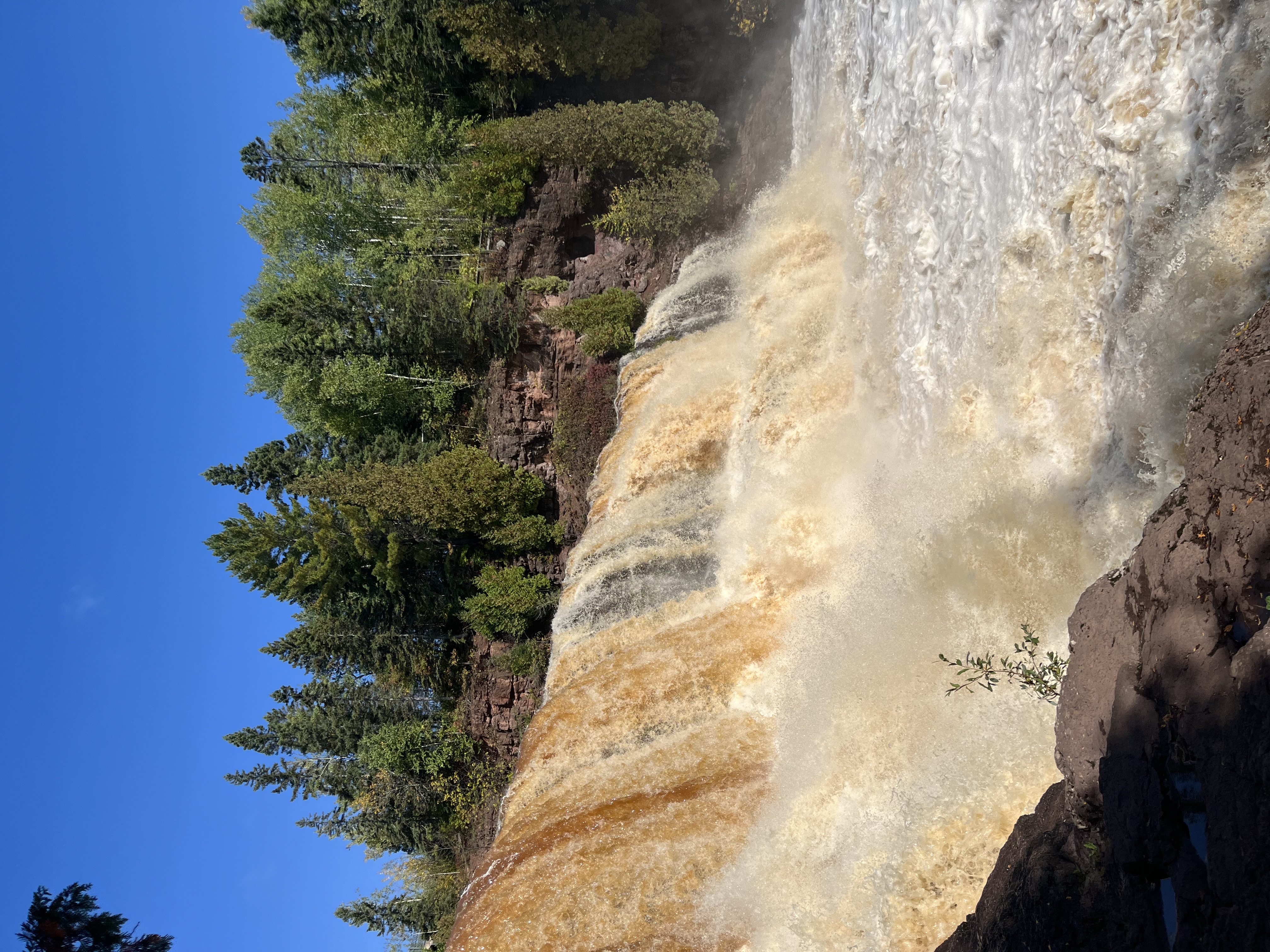 Gooseberry Falls, running strong after a ton of rainfall